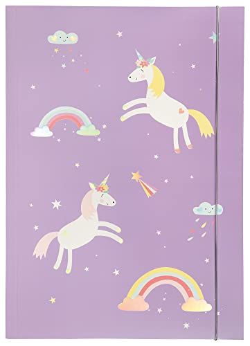 Folia 69013 - Map A3 Hot Foil Magic Unicorns - Karton met Elastiek