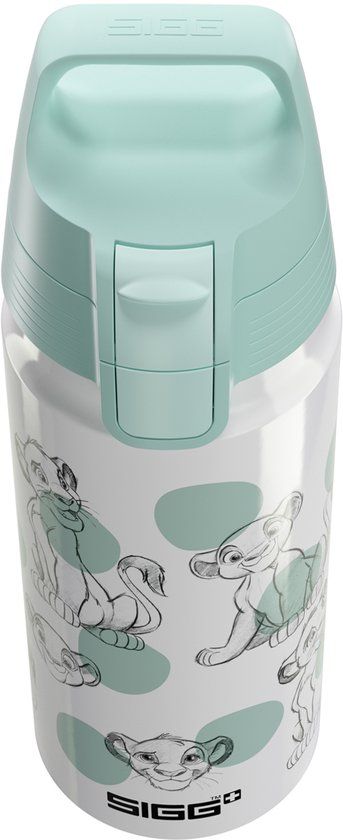 SIGG Aluminium drinkfles Simba & Nala 0,6L - Wit