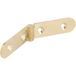 Siso Charnière à clapet SLIM Siso en laiton à visser 12,5 x 80 x 2 mm, laiton brossé