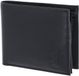 oxmox Leren portemonnee Leather RFID Protect Querscheinbörse Frog 2.0 Embossed Black zwart