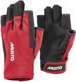 Musto Essential zeilhandschoenen 2.0 open vinger rood, maat XL