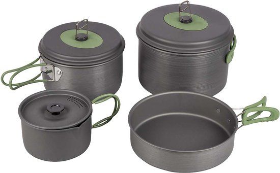 Bo-Camp Pannenset - Explorer XL - 4-Delig - Keramiek/Hard anodized