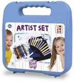 Jongens Chicos Kunstenaars-Aktetas Bevat 32 accessoires om de kunstenaar naar voren te brengen en overal kunstwerken te maken, voor kinderen van 3 tot 4 jaar (87103)