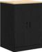 Armoire de garage 60x51x85 cm bois de pin massif noir