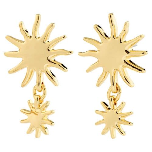 PILGRIM gold plated oorbellen Lyricus