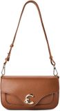 COCCINELLE Leren schoudertas C-Me Handbag Grainy Leather Cognac bruine