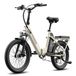 F20 Flex, vélo électrique pliable de ville, 20 pouces, batterie 36V 20Ah, Shimano 7 vitesses, autonomie jusqu'à 100 km, couleur : ivoire