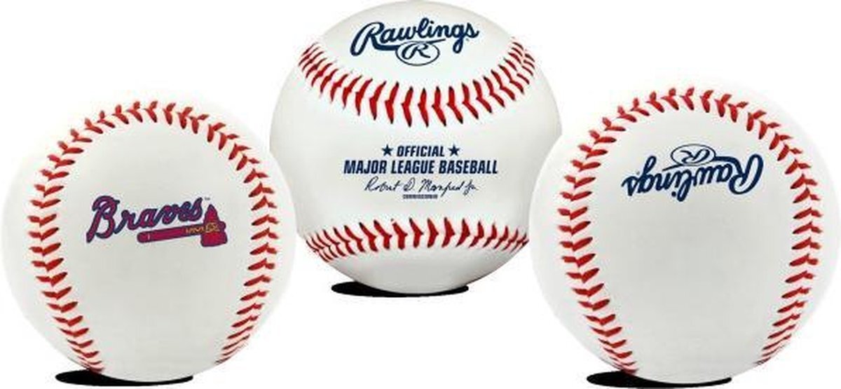 Rawlings - Honkbal - MLB - Atlanta Braves - Original Team Logo Honkbal - 9 inch