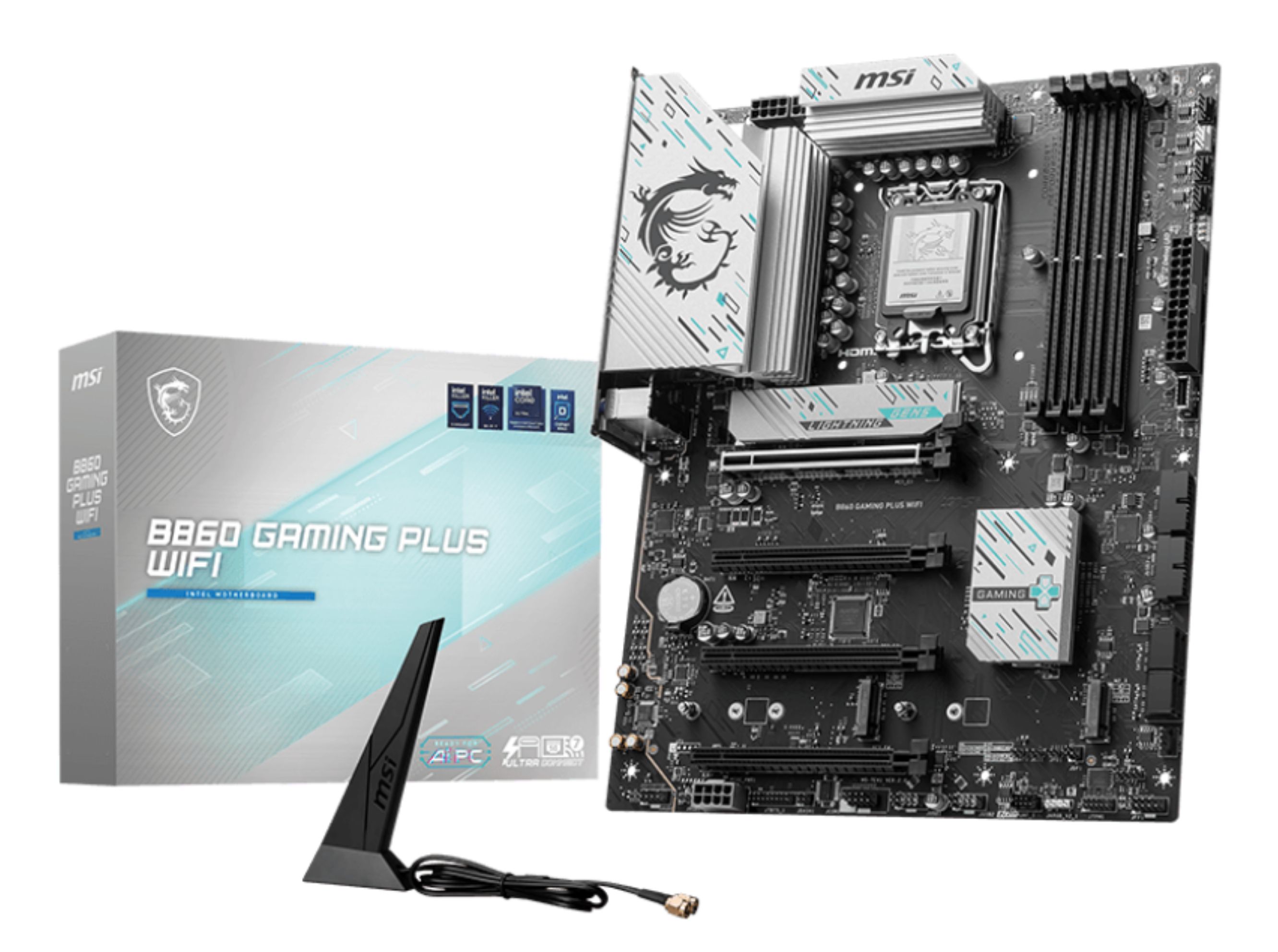 MSI B860 GAMING PLUS WIFI ATX Moederbord Intel B860 LGA 1851 DDR5 Wi-Fi 7