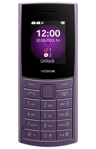 Nokia 110 4G - Arctic Purple - 128MB - 2024 - Nano SIM - USB-C