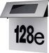 Maclean - LED lamp op zonne-energie met huisnummer - IP44 - 1W - 60lm - 6000K - MCE423