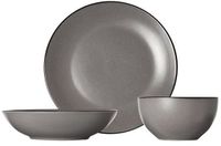 Cosy & Trendy Set 18dlg Speckle Grey - 6xplat Bord - 6xdiep Bord - 6xkommetje