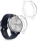 kwmobile 2x Hoes voor geschikt voor Garmin vivomove 3S - Siliconenhoes voor sporthorloge transparant