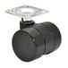 WAGNER Design meubelrol/zwenkwiel - hard - diameter Ø 38 mm, bouwhoogte 40 mm, zwart, schroefplaat 42 x 42 mm, draagkracht 70 kg - Made in Germany - 01003889