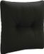 vidaXL Coussin de dossier PUTTEN 100% Polyester Noir 40 x 40 x 10 cm
