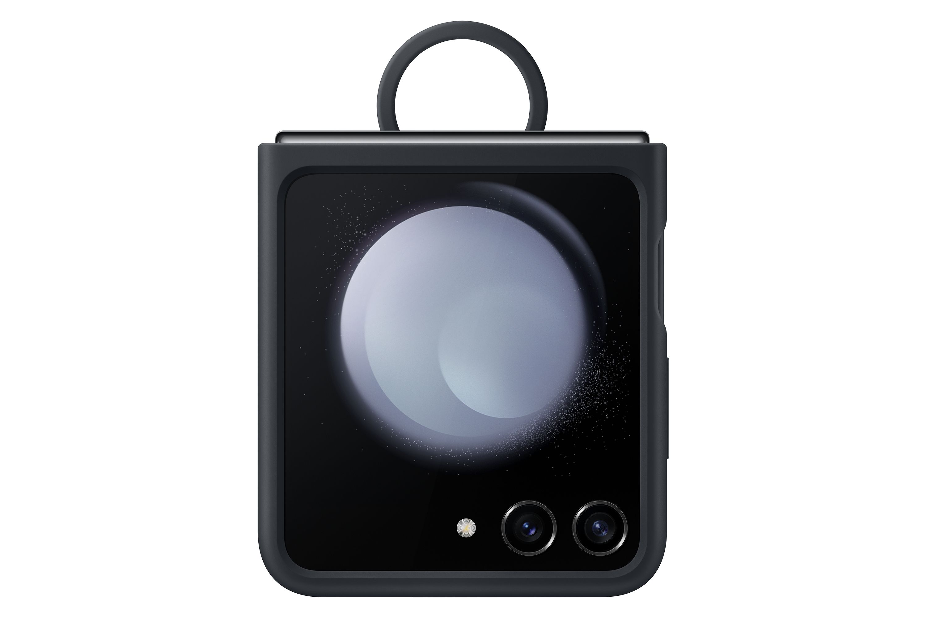 Samsung Galaxy Z Flip5 Hoesje - Indigo - Silicone - Met Ring