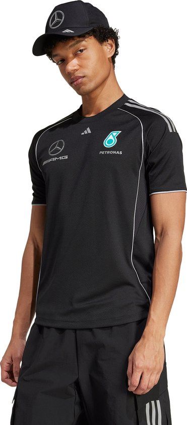 adidas Performance MERCEDES - AMG PETRONAS FORMULA ONE TEAM MECHANICS SHIRT - Heren - Zwart - XS