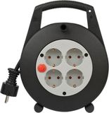Brennenstuhl Vario Line kabelbox - 4-voudig - 5m kabel - Zwart/Grijs