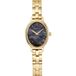 Bering 11020-732 Polshorloge Dames Kwarts Saffierglas Staal Goudkleurig Zwart 20mm 3 ATM
