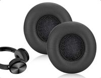 ZenithVibe Set van 2 Vervangende Oorkussens van Leer voor Sony MDR-ZX310 On-ear Koptelefoons (70mm, Noir)
