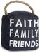 Pavilion Gift company 72159 Faith Family Friends deurstopper, 15 bij 15,5 cm