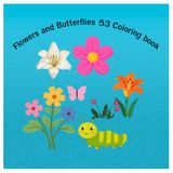 Flowers and butterflies Flowers and butterflies 53 coloring book