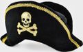Den Goda Fen piratenhoed deluxe - verkleedhoed voor kinderen 35cm.