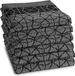 DDDDD Chrystal Serviette de cuisine - Set de 6 - Coton - Noir