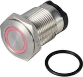 TRU COMPONENTS TC-13224164 ONPOW6316F-10ZE/Q/R/12V/S Druktoets 36 V DC/AC 2 A 1x uit/(aan) Continu Rood IP65 1 stuk(s)