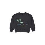 QPI sweater met tekst - antraciet