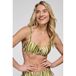 ten Cate Beach TC WOW voorgevormde strapless bandeau bikinitop groen/ecru