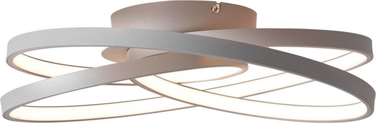 Brilliant LABYRINTH - Plafondlamp - Grijs - Metaal - Ø39.5 cm - LED