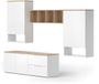 Vicco Wido meuble mural – 5 pièces Blanc/Sonoma