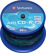 Verbatim CDR 80 min. 700 Mb 48X op spindel van 50 stuks Crystal Surface