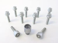 H&R Wielboutenset bolkonisch R12 M12x1.50 - Lengte 28mm - 10 stuks (bv. Mercedes) - incl. wielsloten