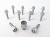 H&R Wielboutenset bolkonisch R12 M12x1.50 - Lengte 55mm - 10 stuks - incl. wielsloten