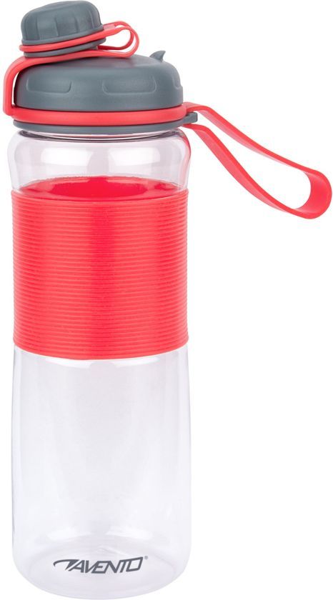 Avento Drinkfles Twisted - 0.6 Liter - Roze/Grijs/Transparant