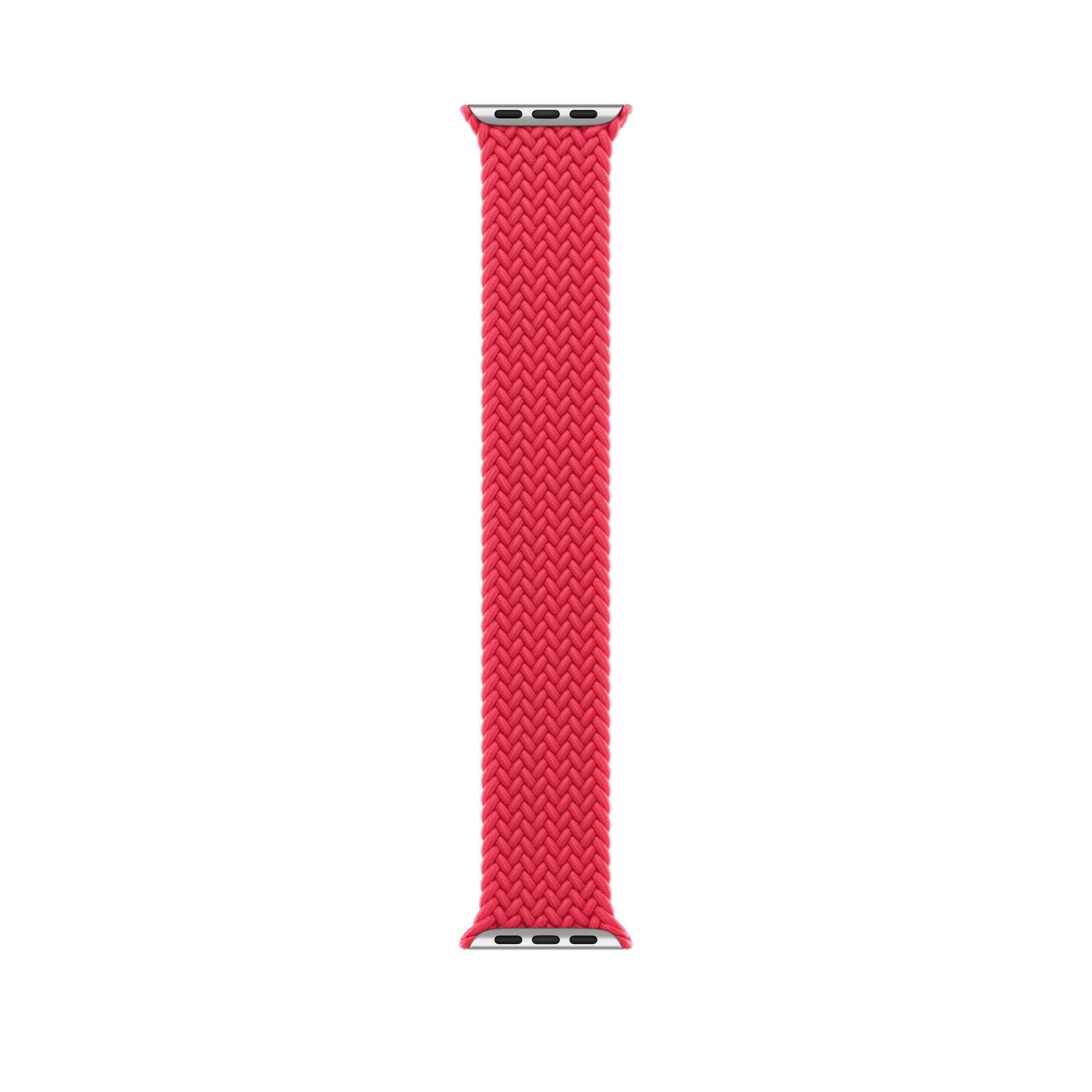 Apple Gevlochten solobandje voor de Apple Watch | 44/45/46/49 mm - Maat 2 - (Product) Red