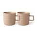 NJRD Tasse Lines 30 cl Lot de 2 Beige