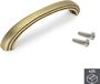 Emuca Meubelgrepen, gatenafstand 128 mm, Zamak, Oud goud, 25 st.