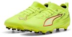 Puma Ultra 6 Match FG/AG JR Voetbalschoenen Kinderen Geel Alarm-Puma Black-Glowing Red-Lime Squeeze Maat 34.5