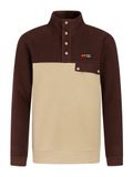 Protest PRTWigland - Shirt Heren - Fleece - Outdoor - 1/4 drukknopen