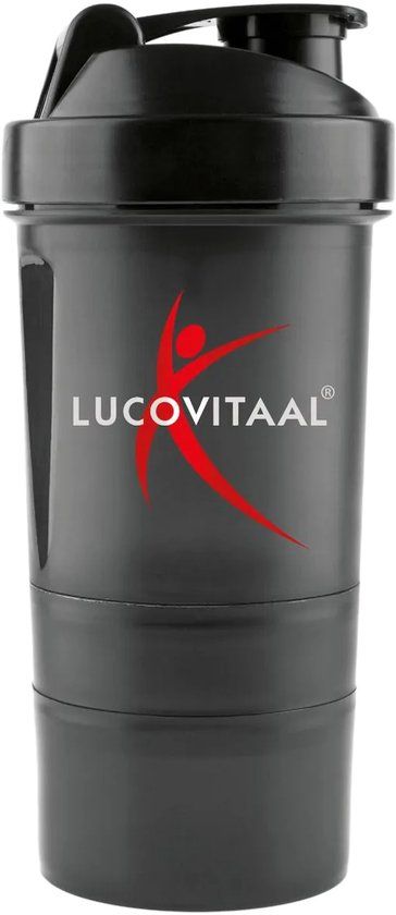 Lucovitaal Shakebeker Smart To Go Zwart