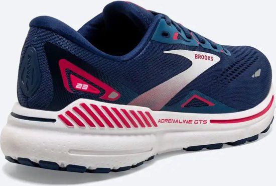 Brooks Adrenaline GTS 23 Dames - Maat 38 - Blauw/Rose - Hardloopschoenen - Antipronatie - 2023