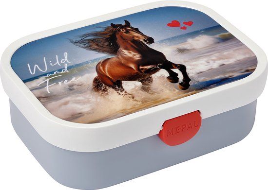 Mepal Campus Lunchbox - Wild Horse - Broodtrommel met vakjes voor kinderen