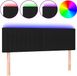 vidaXL Hoofdbord LED 144x5x78/88 cm stof zwart