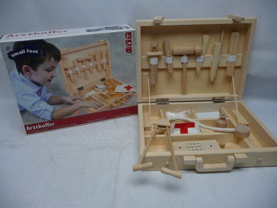 Base Toys Houten Dokterskoffer - Beige - Hout - Vanaf 3 Jaar