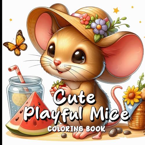 Independently published Cute Playful Mice Coloring Book