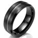 Mendes Steel Heren ring Wolfraam Zwart 8mm