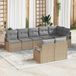 Prolenta Maison Exclusive - Ensemble de canapé 8 pièces. Beige [Synthétique] : Rotin synthétique